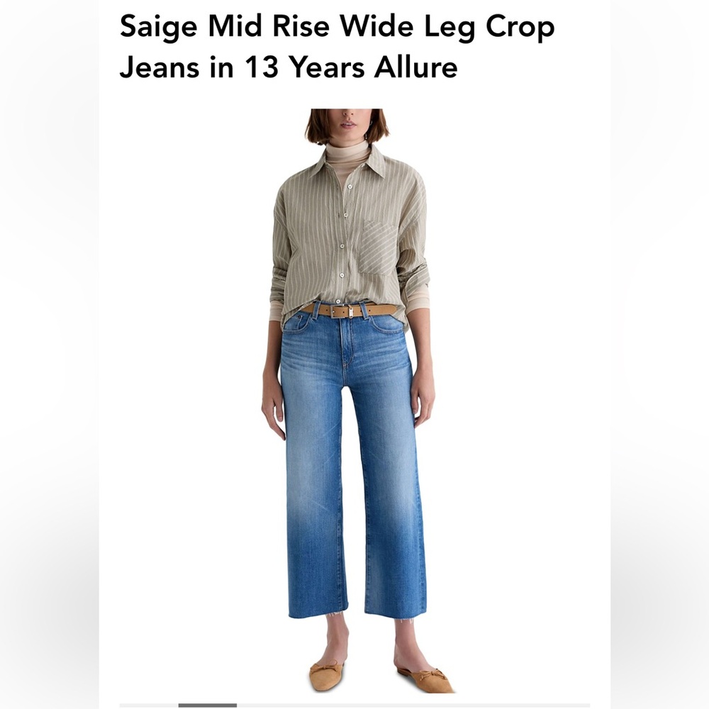 AG Adriano Goldschmied crop Jeans size 24
New with tags style Saige crop